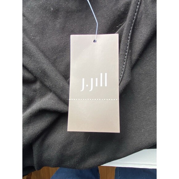 J. Jill Wearever Collection Layering Tank Top Size S Petite Black Side Vents - Picture 5 of 13